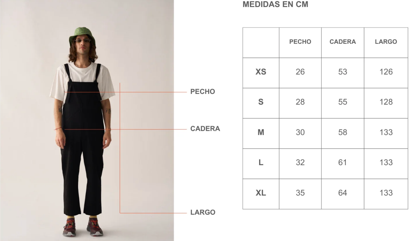 Guía de tallas