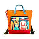 Mochila Book Holder Mini Cuadrada Ilustrada