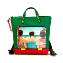 Mochila Book Holder Mini Cuadrada Ilustrada