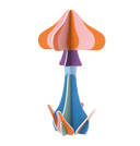 Mushroom Paper Sculpture 3