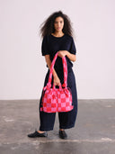 Ona Soft Bag Check Red + Pink
