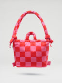 Ona Soft Bag Check Red + Pink