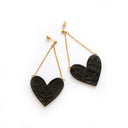 Pendientes Sweet Black Heart