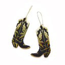 Pendiente Western Boots Black