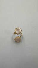 Anillo Ondulado Doble Blanco