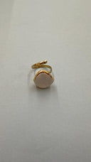 Anillo Ondulado Pequeño Blanco