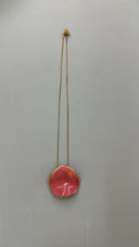 Colgante Ondulado Grande Rosa Chicle