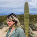 Pendiente Cactus Green