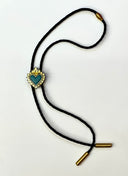Corbata De Bolo Flaming Heart Blue Beauty