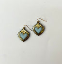 Pendiente Flaming Heart Blue Beauty