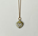 Colgante Flaming Heart Ring Ice White