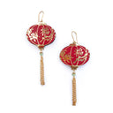 Pendientes Lantern Red