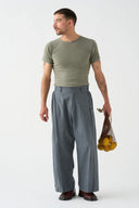 Pantalon Wide Ceniza