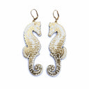 Pendientes Seahorse White