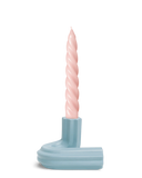 Candle Holder Templo Light Blue